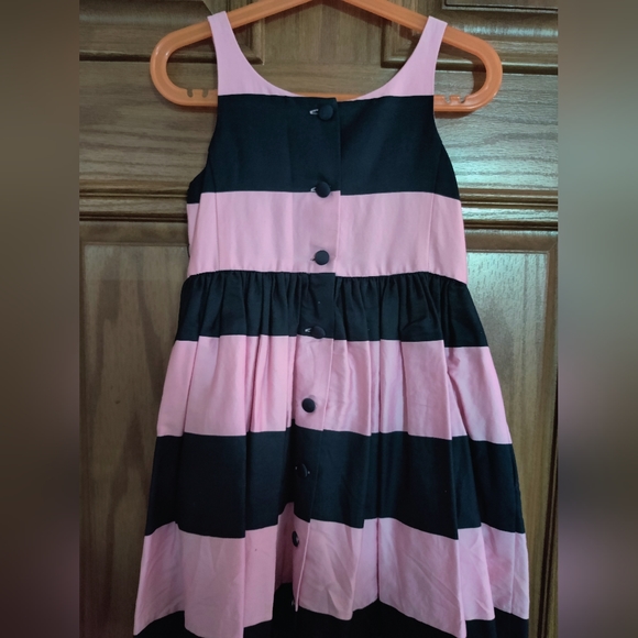 Girls Ralph Lauren Dress Pink Blue stripe size 5 - Picture 2 of 3